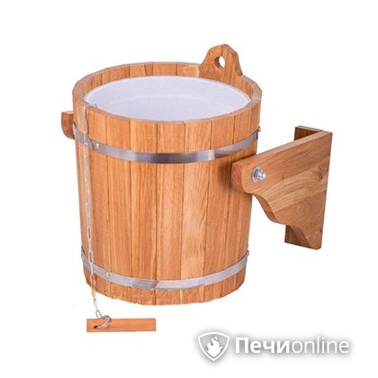 Обливное устройство Woodson 20 л дуб с пластиковой вставкой в Барнауле